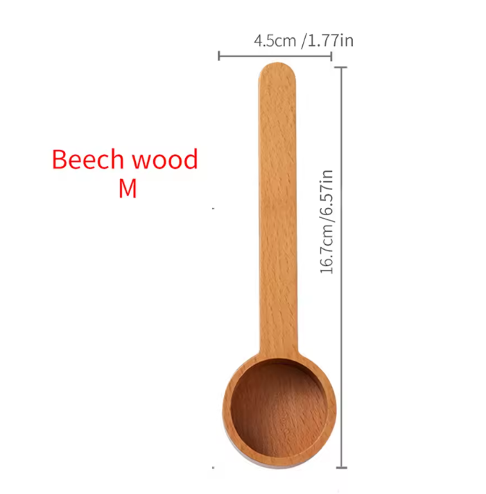 Walnoten Houten Koffieschep – Massief Houten Maatschep voor Koffie en Poeder