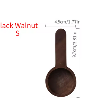 Walnoten Houten Koffieschep – Massief Houten Maatschep voor Koffie en Poeder