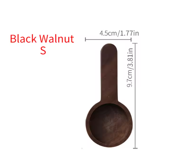 Walnoten Houten Koffieschep – Massief Houten Maatschep voor Koffie en Poeder