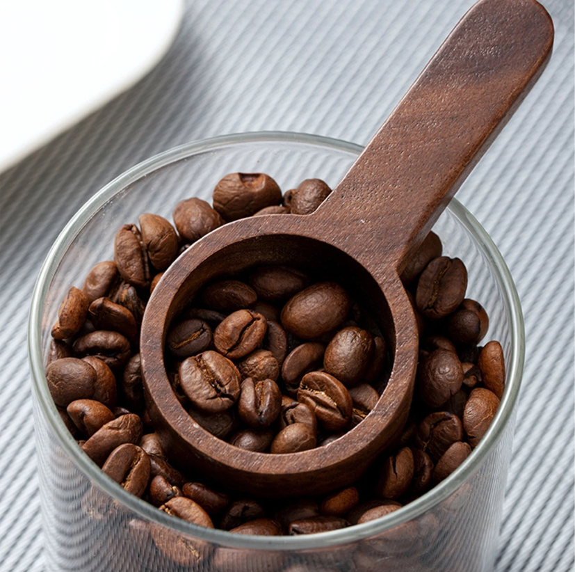Walnoten Houten Koffieschep – Massief Houten Maatschep voor Koffie en Poeder