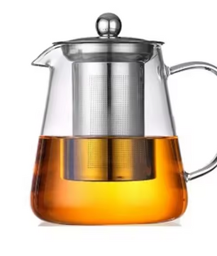 Glazen Theepot met RVS Theefilter – Hittebestendig Borosilicaat Glas