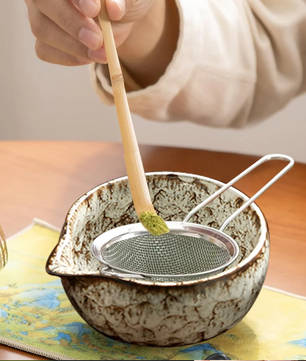 6-Delige Japanse Matcha Theeset – Matcha Kom, Bamboe Klopper en Accessoires