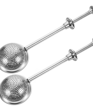 RVS Theezeef Bal met Handgreep – Herbruikbare Thee- en Kruideninfuser