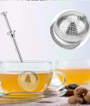 RVS Theezeef Bal met Handgreep – Herbruikbare Thee- en Kruideninfuser