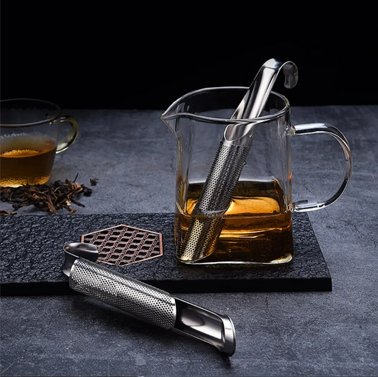 RVS Buisvormige Thee Infuser – Herbruikbare Thee Filter met Haak