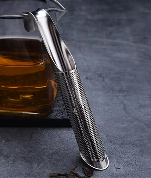 RVS Buisvormige Thee Infuser – Herbruikbare Thee Filter met Haak