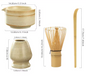 4-Delige Japanse Matcha Theeset – Bamboe Klopper, Kom en Lepel