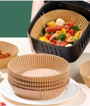 Airfryer Bakpapier Liners – Wegwerp Anti-Aanbak Oven en Airfryer Papier