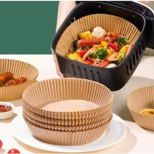 Airfryer Bakpapier Liners – Wegwerp Anti-Aanbak Oven en Airfryer Papier