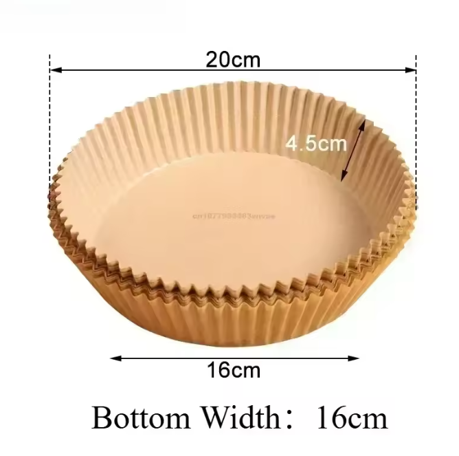 Airfryer Bakpapier Liners – Wegwerp Anti-Aanbak Oven en Airfryer Papier