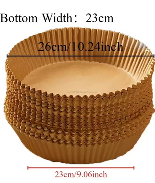 Airfryer Bakpapier Liners – Wegwerp Anti-Aanbak Oven en Airfryer Papier