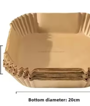 Airfryer Bakpapier Liners – Wegwerp Anti-Aanbak Oven en Airfryer Papier