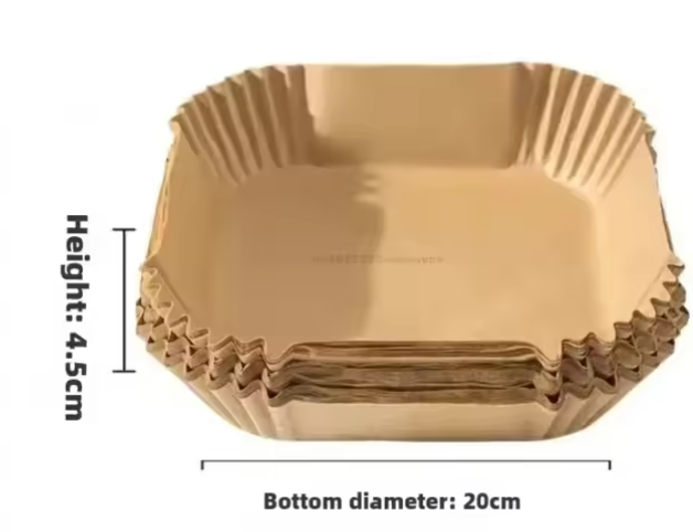 Airfryer Bakpapier Liners – Wegwerp Anti-Aanbak Oven en Airfryer Papier