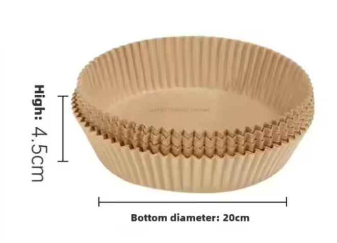 Airfryer Bakpapier Liners – Wegwerp Anti-Aanbak Oven en Airfryer Papier