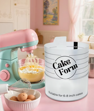 Verstelbare Taart Ring – Acryl Bakring voor Taart, Mousse en Dessert