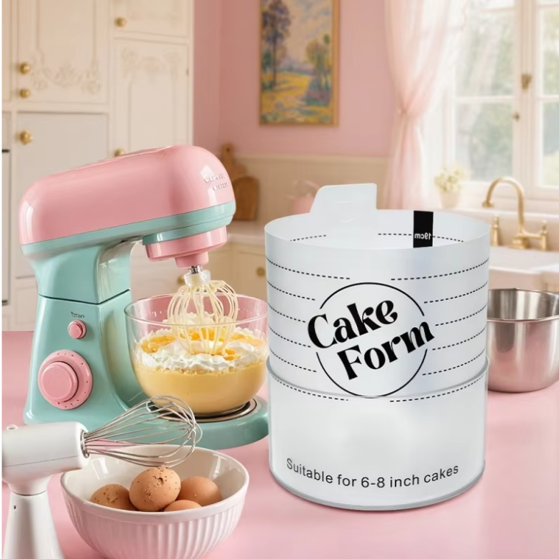 Verstelbare Taart Ring – Acryl Bakring voor Taart, Mousse en Dessert