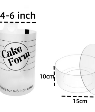 Verstelbare Taart Ring – Acryl Bakring voor Taart, Mousse en Dessert