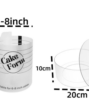 Verstelbare Taart Ring – Acryl Bakring voor Taart, Mousse en Dessert