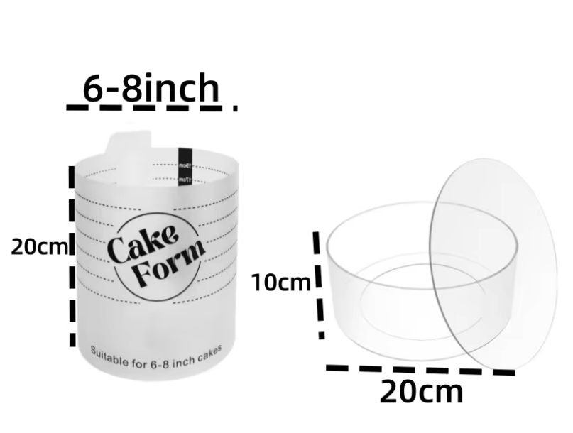Verstelbare Taart Ring – Acryl Bakring voor Taart, Mousse en Dessert