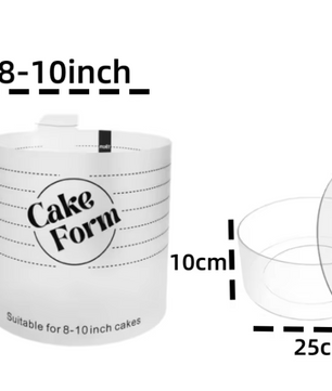 Verstelbare Taart Ring – Acryl Bakring voor Taart, Mousse en Dessert