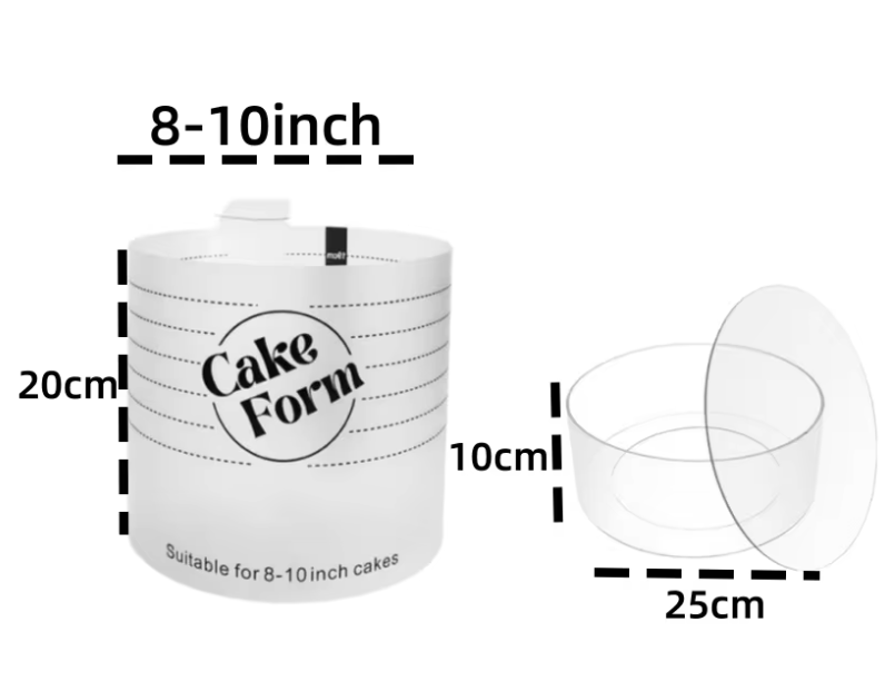 Verstelbare Taart Ring – Acryl Bakring voor Taart, Mousse en Dessert