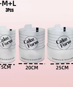 Verstelbare Taart Ring – Acryl Bakring voor Taart, Mousse en Dessert