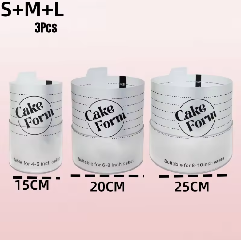 Verstelbare Taart Ring – Acryl Bakring voor Taart, Mousse en Dessert