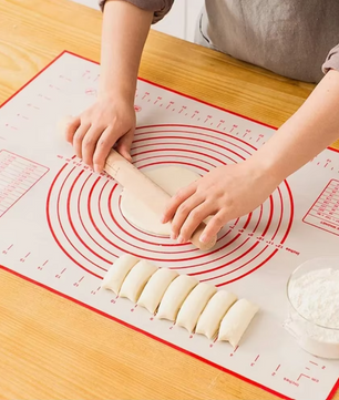 Siliconen Bakmat met Maataanduiding – Antislip Deegmat voor Bakken en Kneden