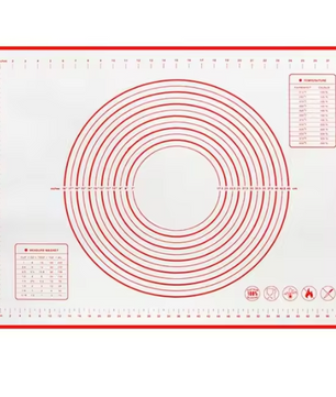 Siliconen Bakmat met Maataanduiding – Antislip Deegmat voor Bakken en Kneden