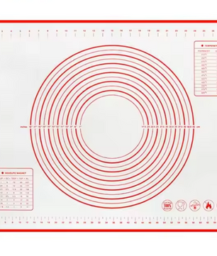 Siliconen Bakmat met Maataanduiding – Antislip Deegmat voor Bakken en Kneden
