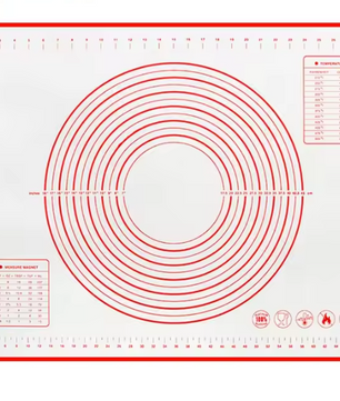 Siliconen Bakmat met Maataanduiding – Antislip Deegmat voor Bakken en Kneden