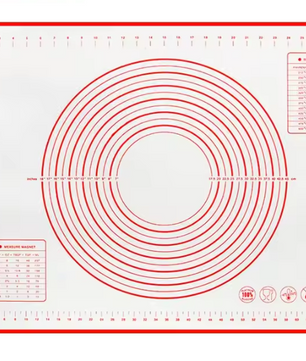 Siliconen Bakmat met Maataanduiding – Antislip Deegmat voor Bakken en Kneden