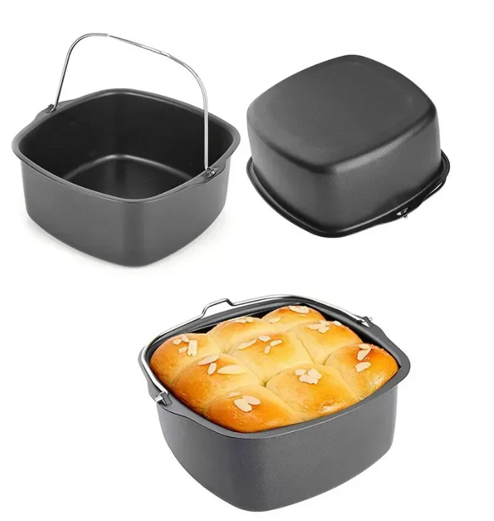 Airfryer Bakvorm met Antiaanbaklaag – Ronde Cake Bakpan voor Airfryer en Oven