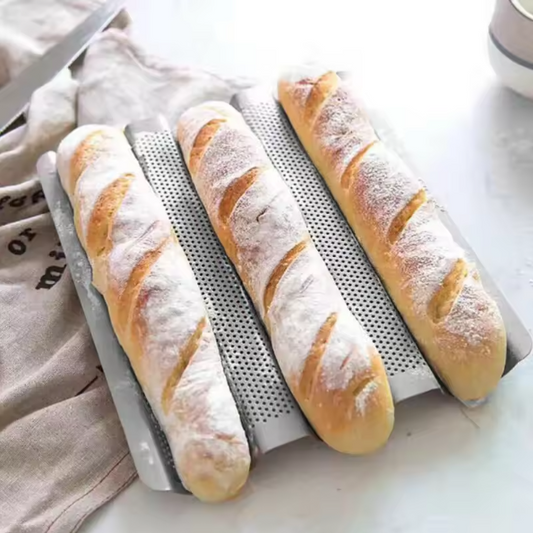 Baguette Bakvorm met Antiaanbaklaag – Geperforeerde Broodbakvorm voor Oven