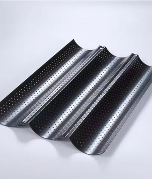 Baguette Bakvorm met Antiaanbaklaag – Geperforeerde Broodbakvorm voor Oven