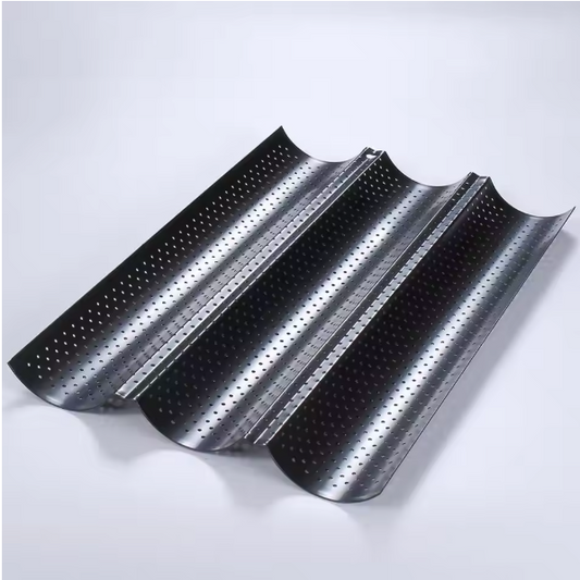 Baguette Bakvorm met Antiaanbaklaag – Geperforeerde Broodbakvorm voor Oven