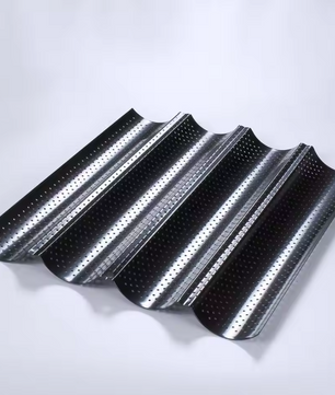 Baguette Bakvorm met Antiaanbaklaag – Geperforeerde Broodbakvorm voor Oven