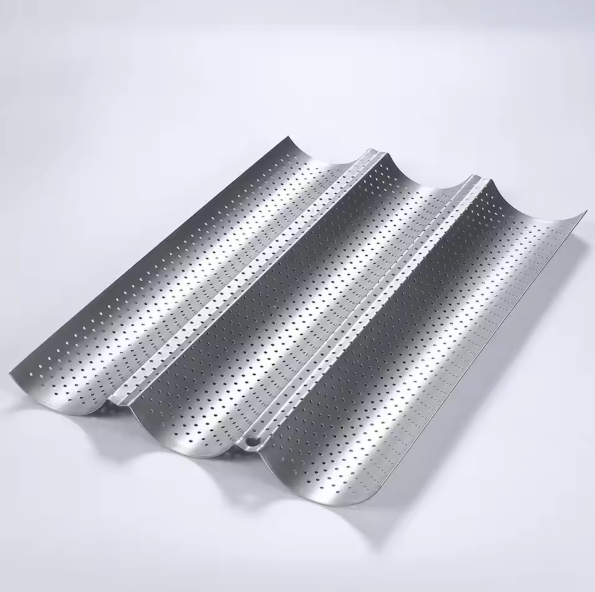 Baguette Bakvorm met Antiaanbaklaag – Geperforeerde Broodbakvorm voor Oven