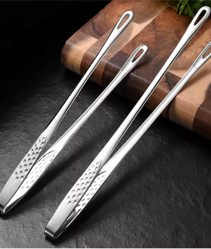 Set van 2 RVS Keukentangen – BBQ, Grill en Kooktangen 24 cm en 28 cm