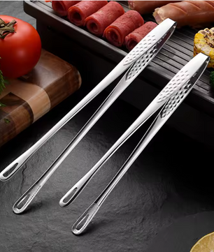 Set van 2 RVS Keukentangen – BBQ, Grill en Kooktangen 24 cm en 28 cm
