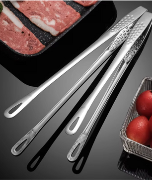 Set van 2 RVS Keukentangen – BBQ, Grill en Kooktangen 24 cm en 28 cm