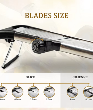 Verstelbare Mandoline Groentesnijder – RVS Snijder voor Groenten en Fruit