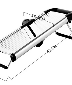 Verstelbare Mandoline Groentesnijder – RVS Snijder voor Groenten en Fruit