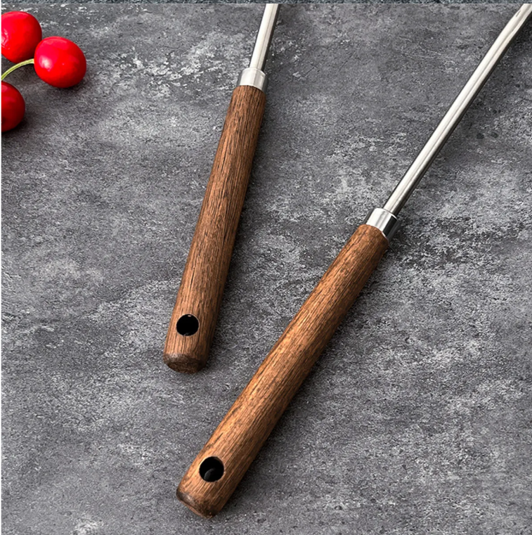 RVS Spatel met Houten Handgreep – Keukenspatel voor Bakken en Koken