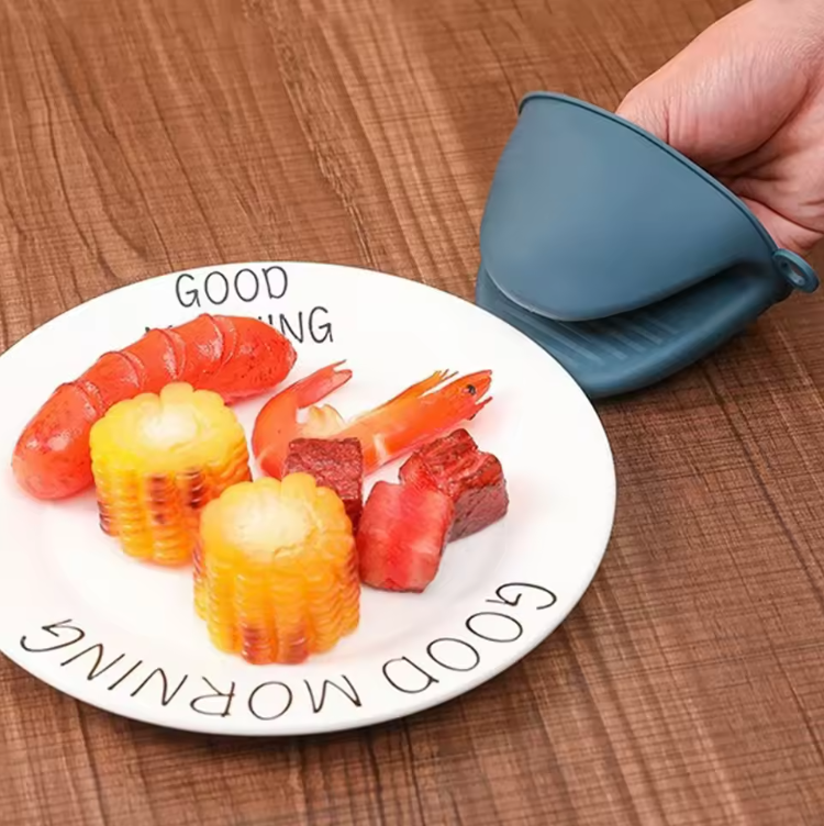 Siliconen Mini Ovenwanten – Hittebestendige Knijphandschoenen voor Koken en Bakken