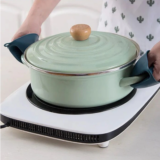 Siliconen Mini Ovenwanten – Hittebestendige Knijphandschoenen voor Koken en Bakken