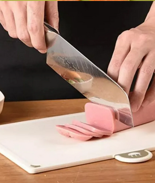 Set van 4 Kleurgecodeerde Snijplanken met Opbergstandaard – Antislip Keuken Hakborden