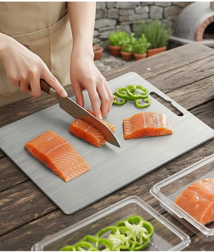 RVS Snijplank – Hygiënisch Roestvrijstalen Hakbord voor Keuken