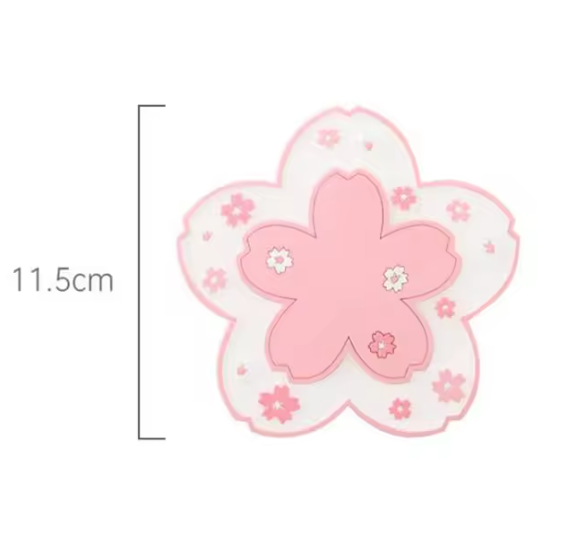 Sakura Onderzetter – Antislip PVC Kopjes Onderzetter met Bloesem Design