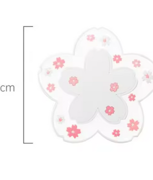 Sakura Onderzetter – Antislip PVC Kopjes Onderzetter met Bloesem Design